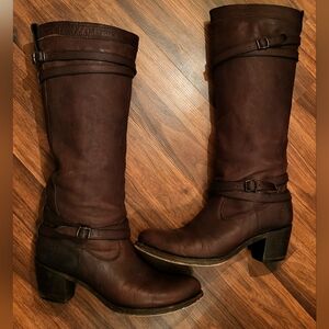 Frye Jane Strappy Riding Boots Nice!!